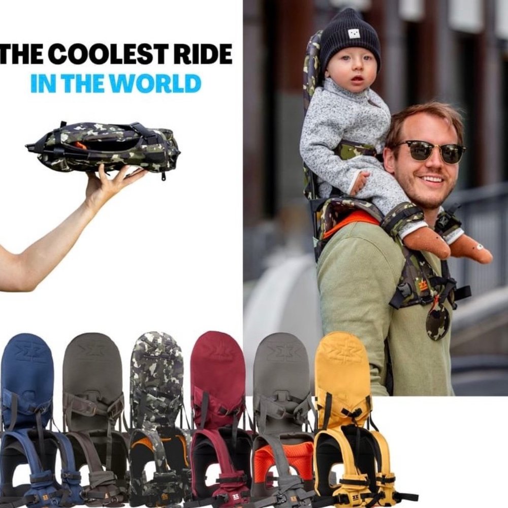 Hands-Free Shoulder Carrier Nylon Child Strap Rider for 2-5 Years Old Kids Baby